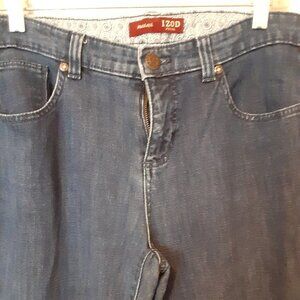Izod 10 Petite Blue Zipper Front Straight Leg Jeans